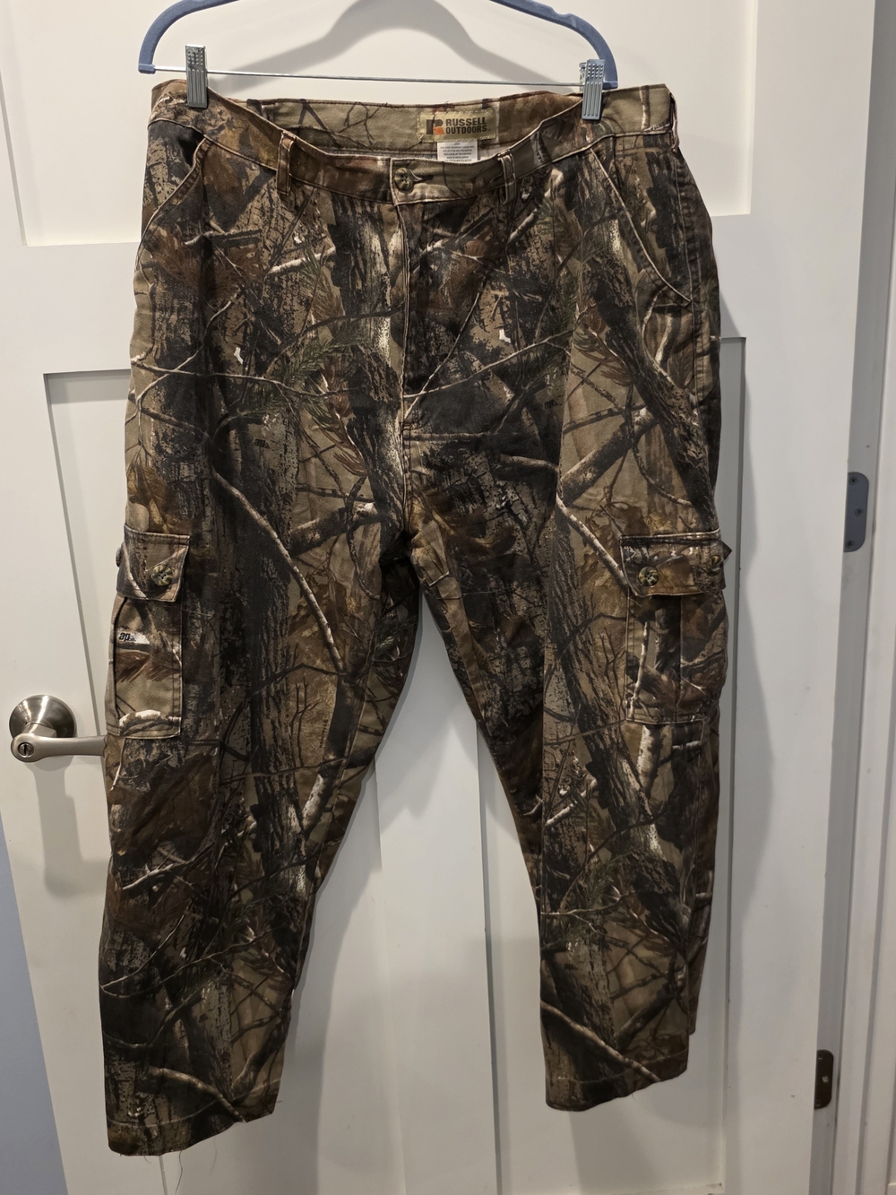 Russell Athletic Men's Camouflage Cargo Pants - Brown/Green
